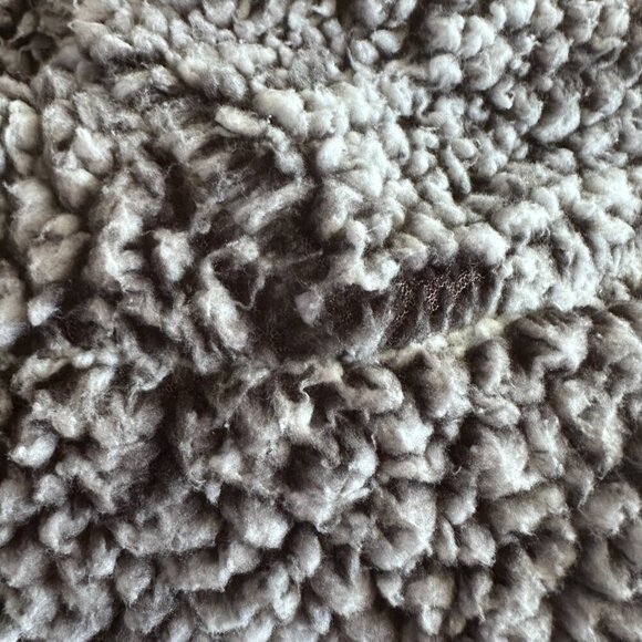 Women's S Thread & Supply Fleece Quarter Zip Pullover Charcoal Sherpa - Picture 8 of 8